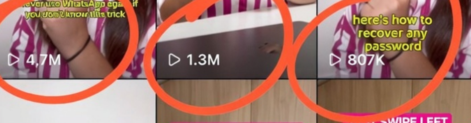 Viral videos reaching millions of views